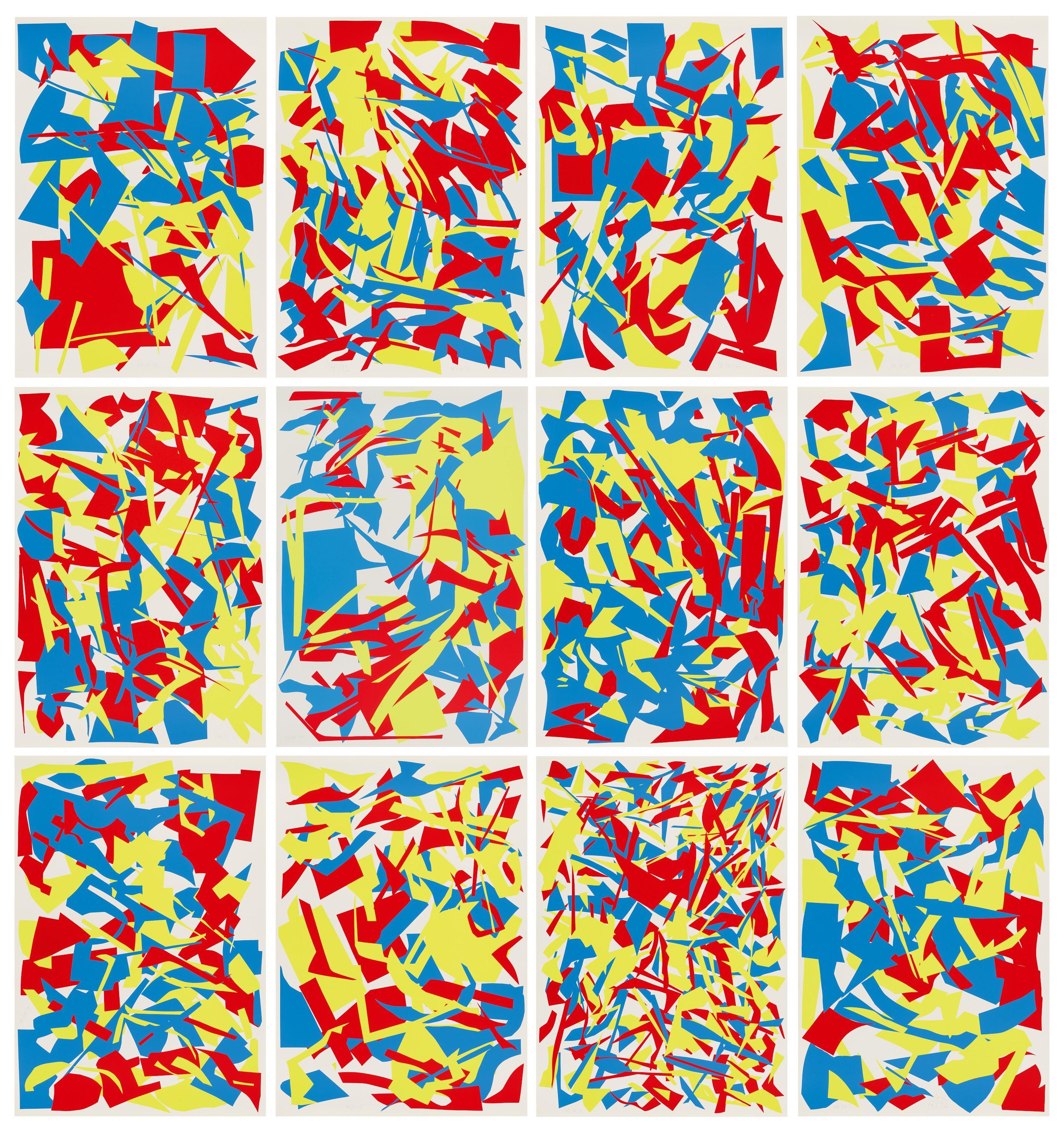 Imi Knoebel - Rot Gelb Blau (54 Messerschnitte).