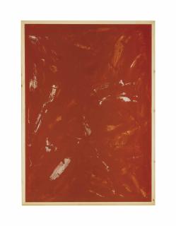 Imi Knoebel - Rote Acryglaszeichnung Nr.13