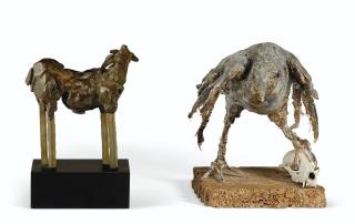 Immi C. Storrs - Small goat and bird