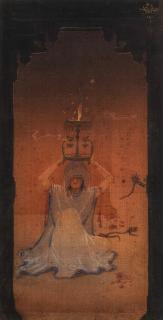 Inayatullah - Untitled (Woman with lantern)