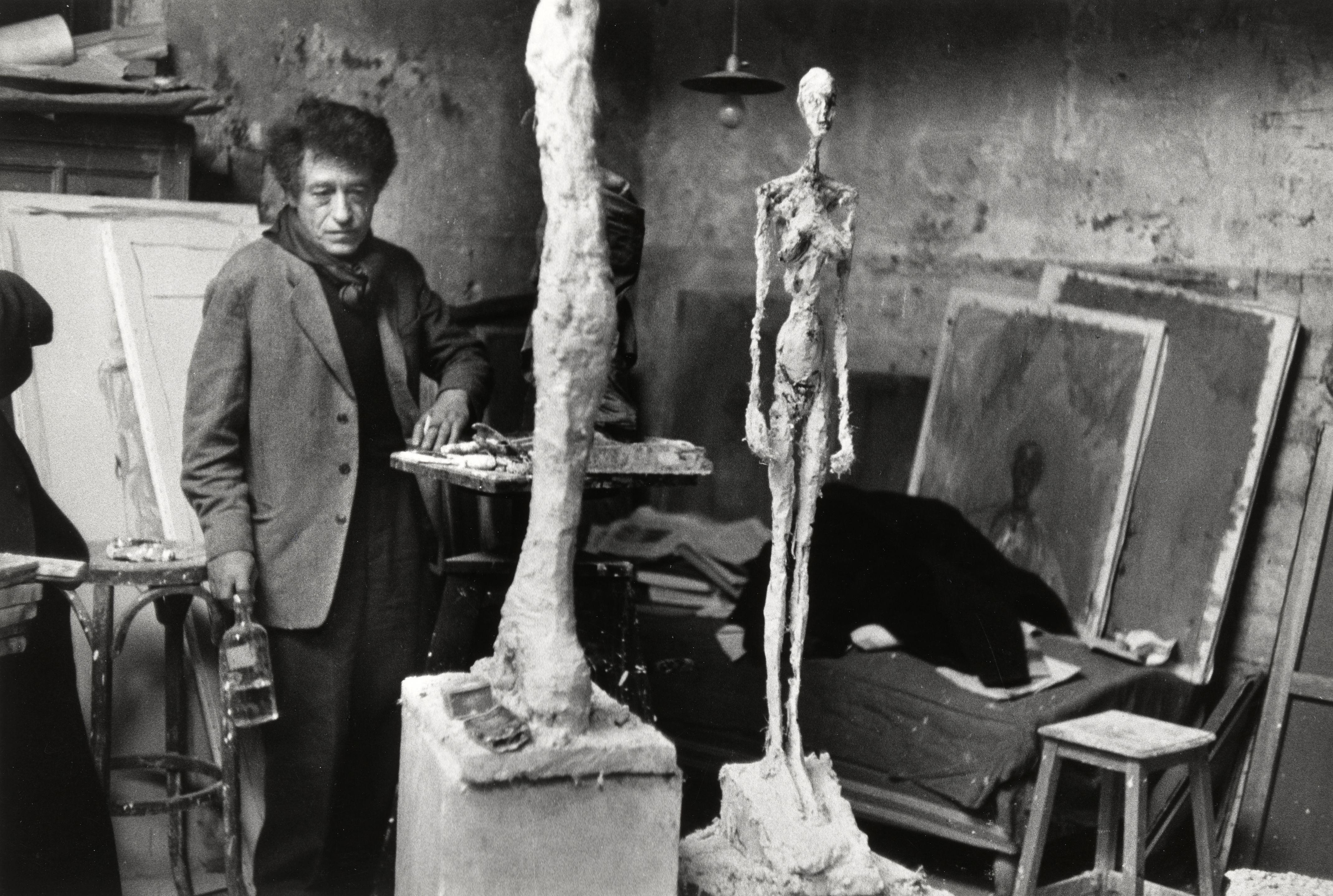 Inge Morath - Alberto Giacometti in His Studio, Paris