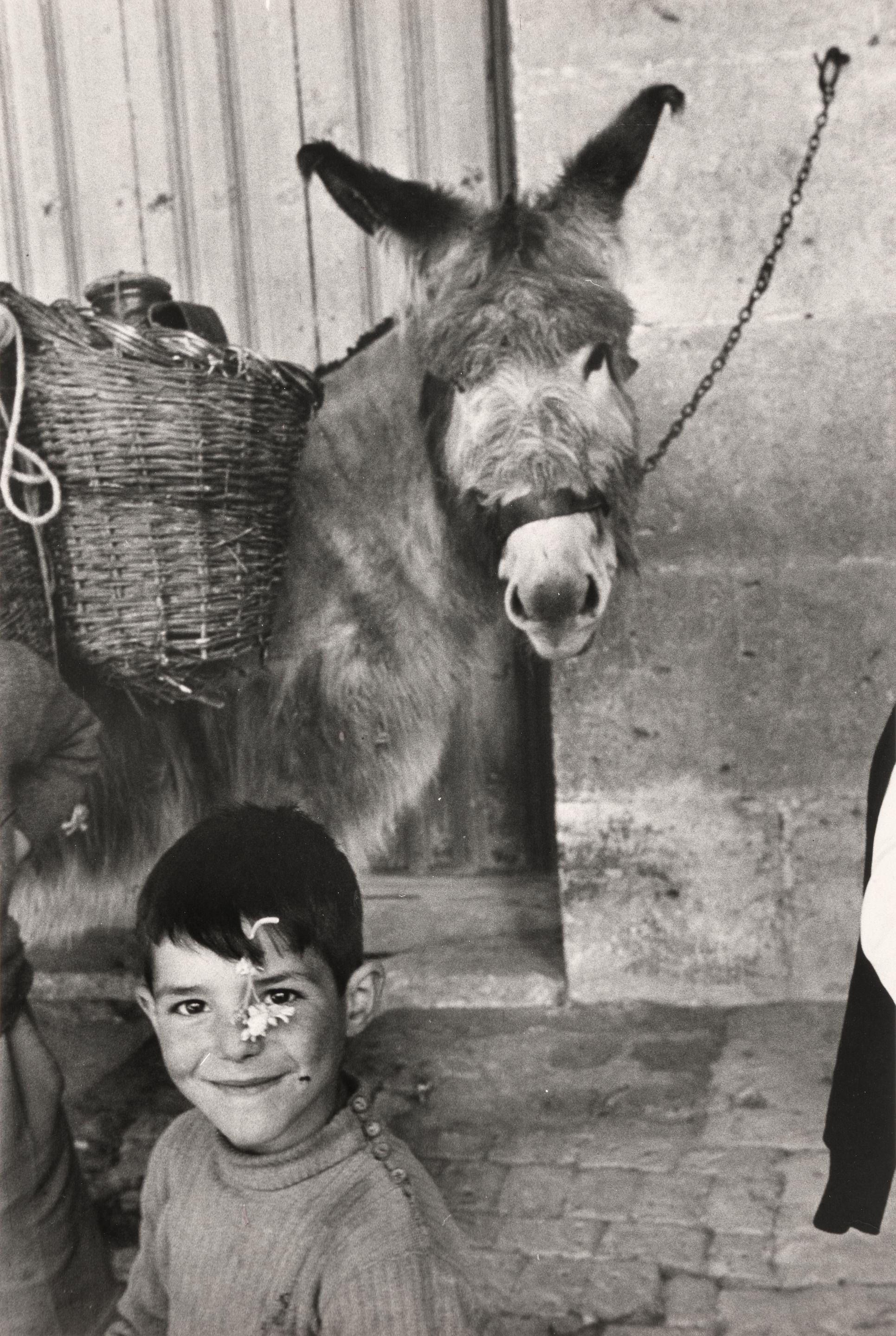 Inge Morath - Little Boy and His Donkey