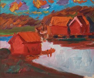 Inge Schiöler - Red cottages
