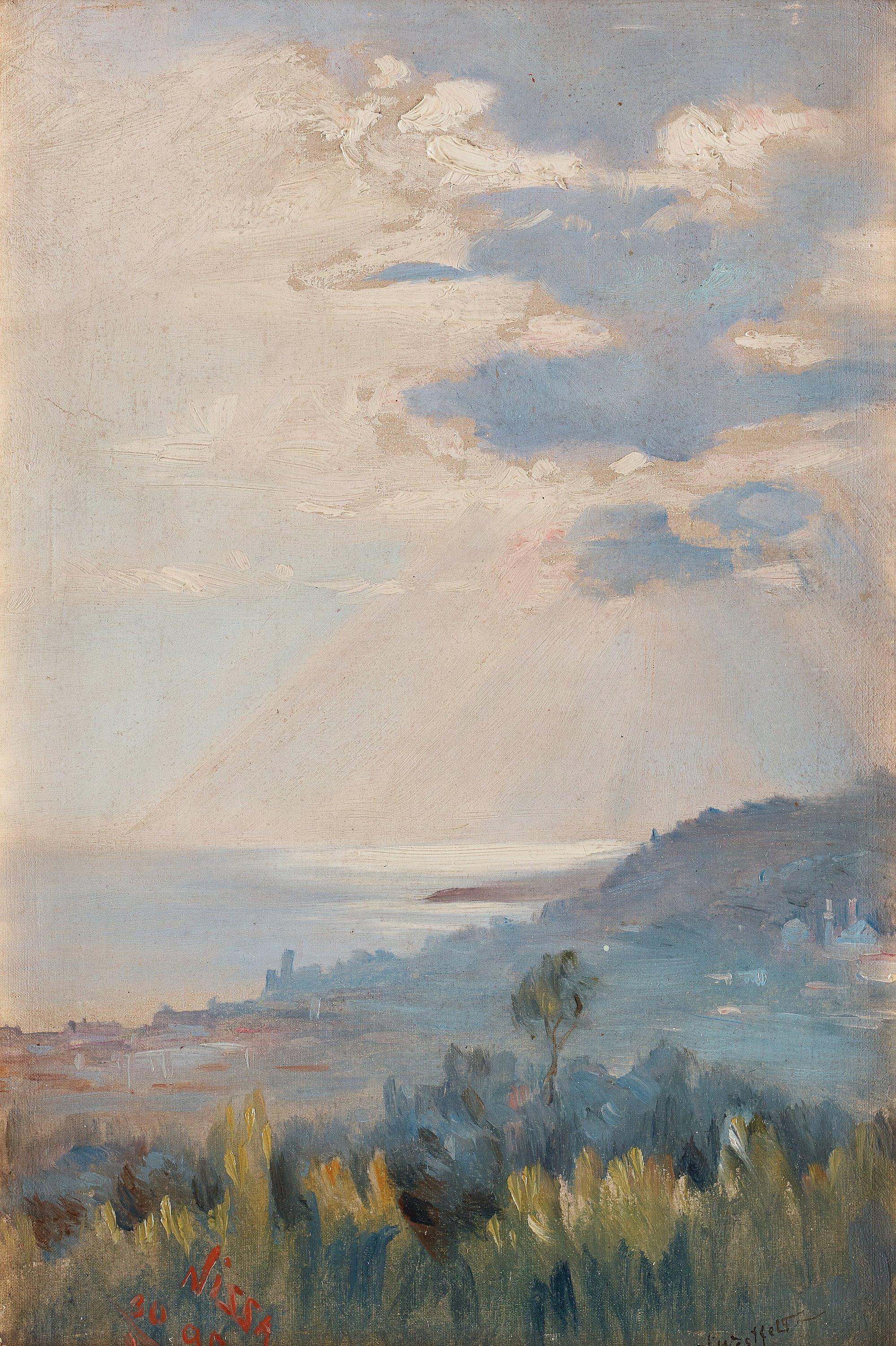 Ingeborg Westfelt-Eggertz - View over Nice on the French Riviera