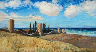 Ingeborg Westfelt-Eggertz - View over Visby City Wall from Nordergravar