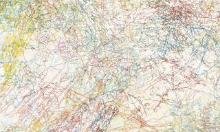 Ingrid Calame - #219 Drawing (Tracing Up To L.A. River)