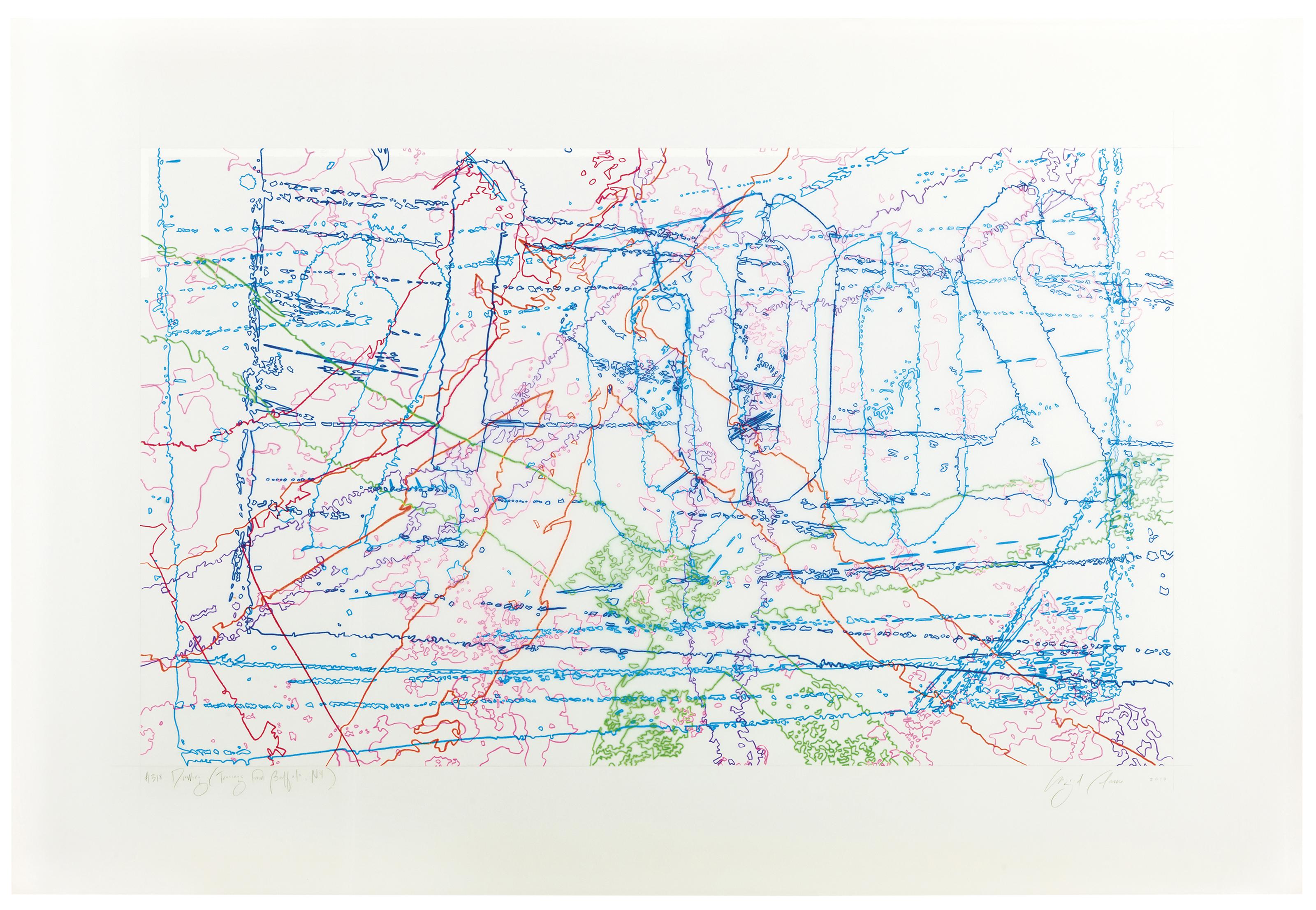 Ingrid Calame - #318 Drawing (Tracings from Buffalo, NY)