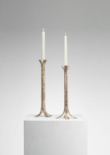 Ingrid Donat - Bougeoir Ekorce Rondelles 01 & 02, Pair Of Candlesticks