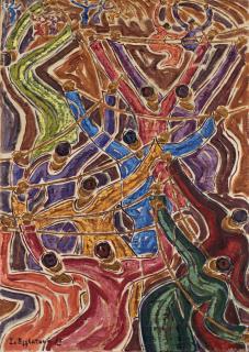 Inji Efflatoun - Les danseurs