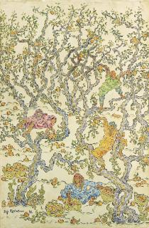 Inji Efflatoun - Untitled (Apricot Picking)