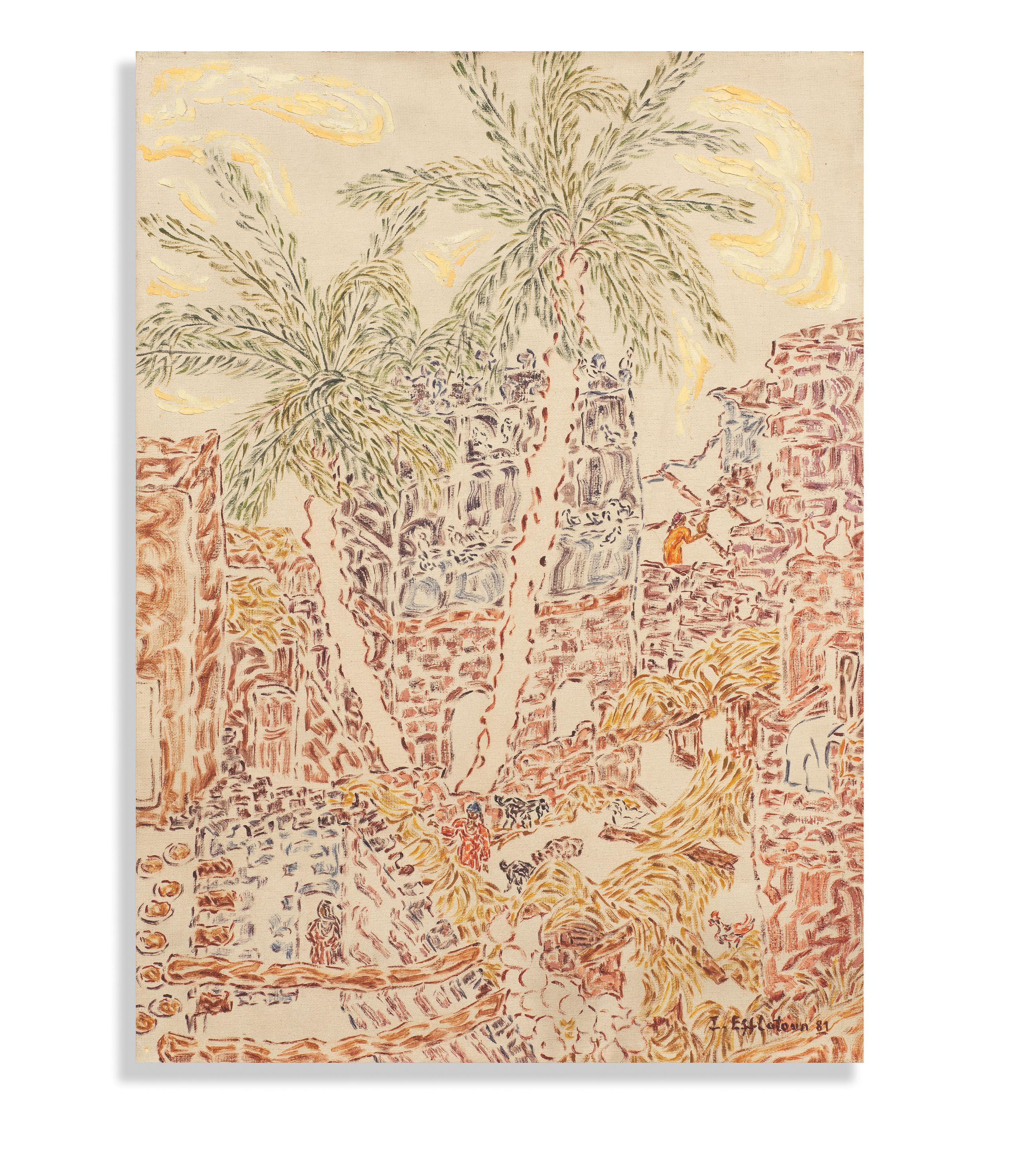 Inji Efflatoun - Village Scene