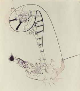 Inka Essenhigh - Untitled (Study For Thieves)