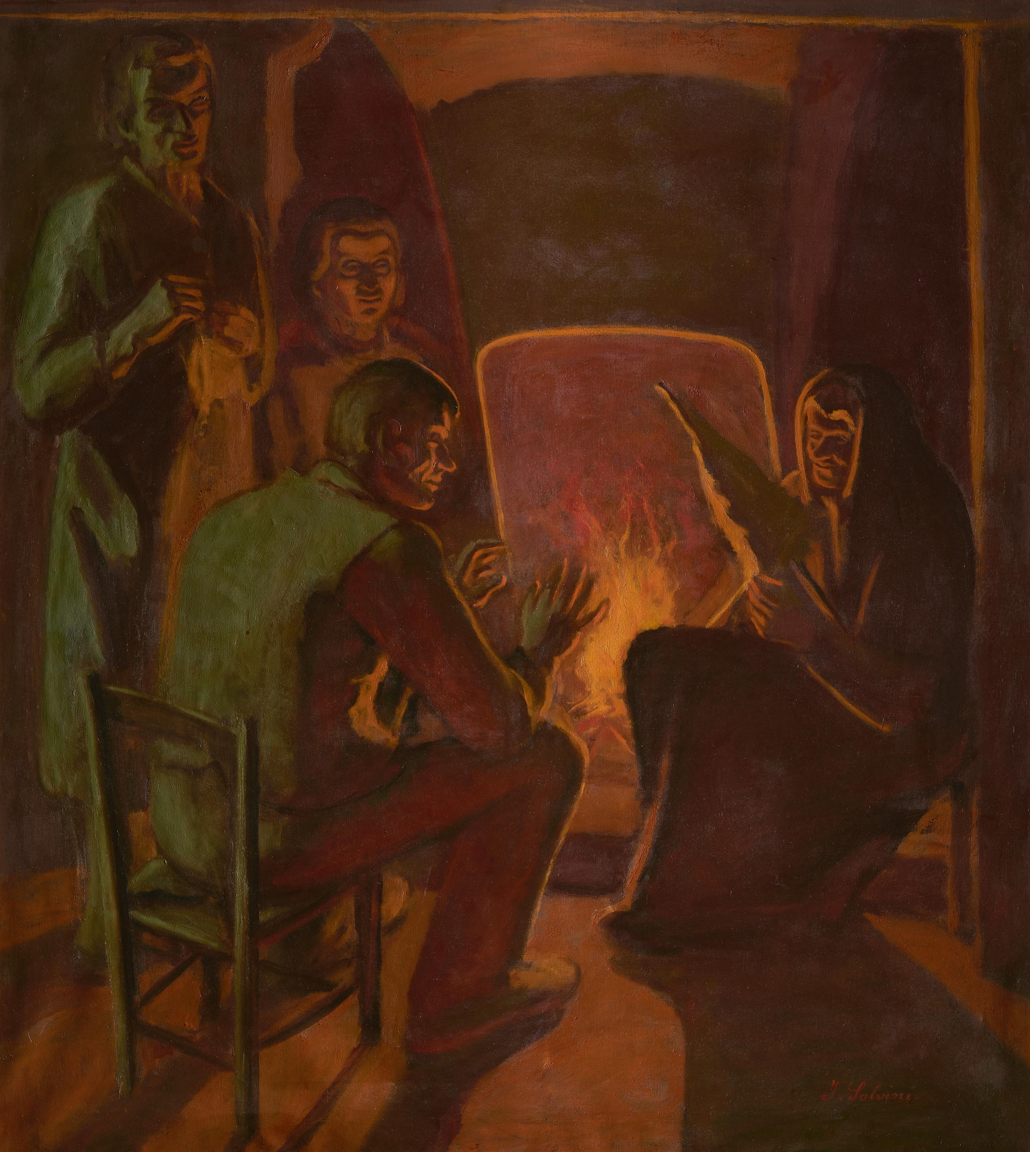 Innocente Salvini - Accanto al fuoco