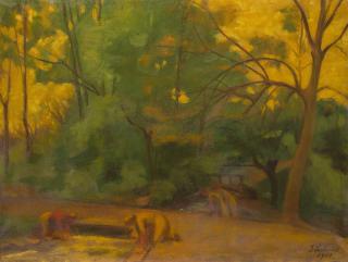 Innocente Salvini - Lavandaie al ruscello