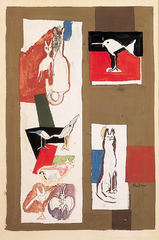 Inokuma Genichiro - Cats and birds