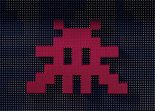 Invader - Clouds-Red