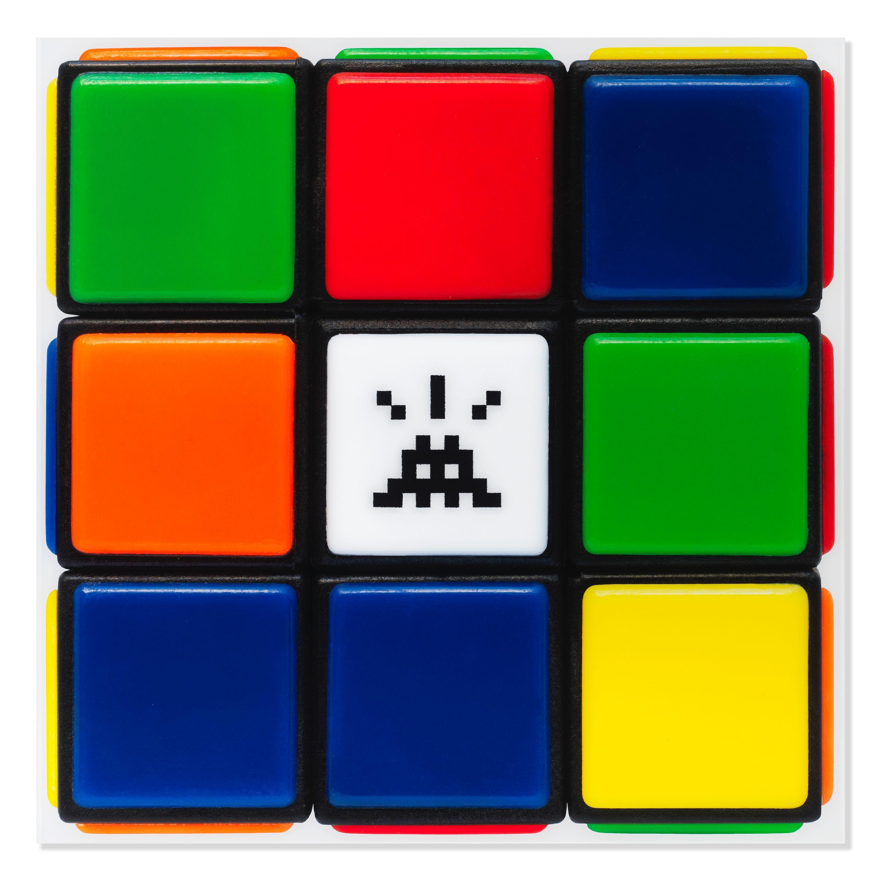 Invader - Invaded Cube, from Rubikcubism