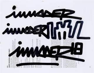 Invader - Invader / Warhol (Dominique de Menil description)