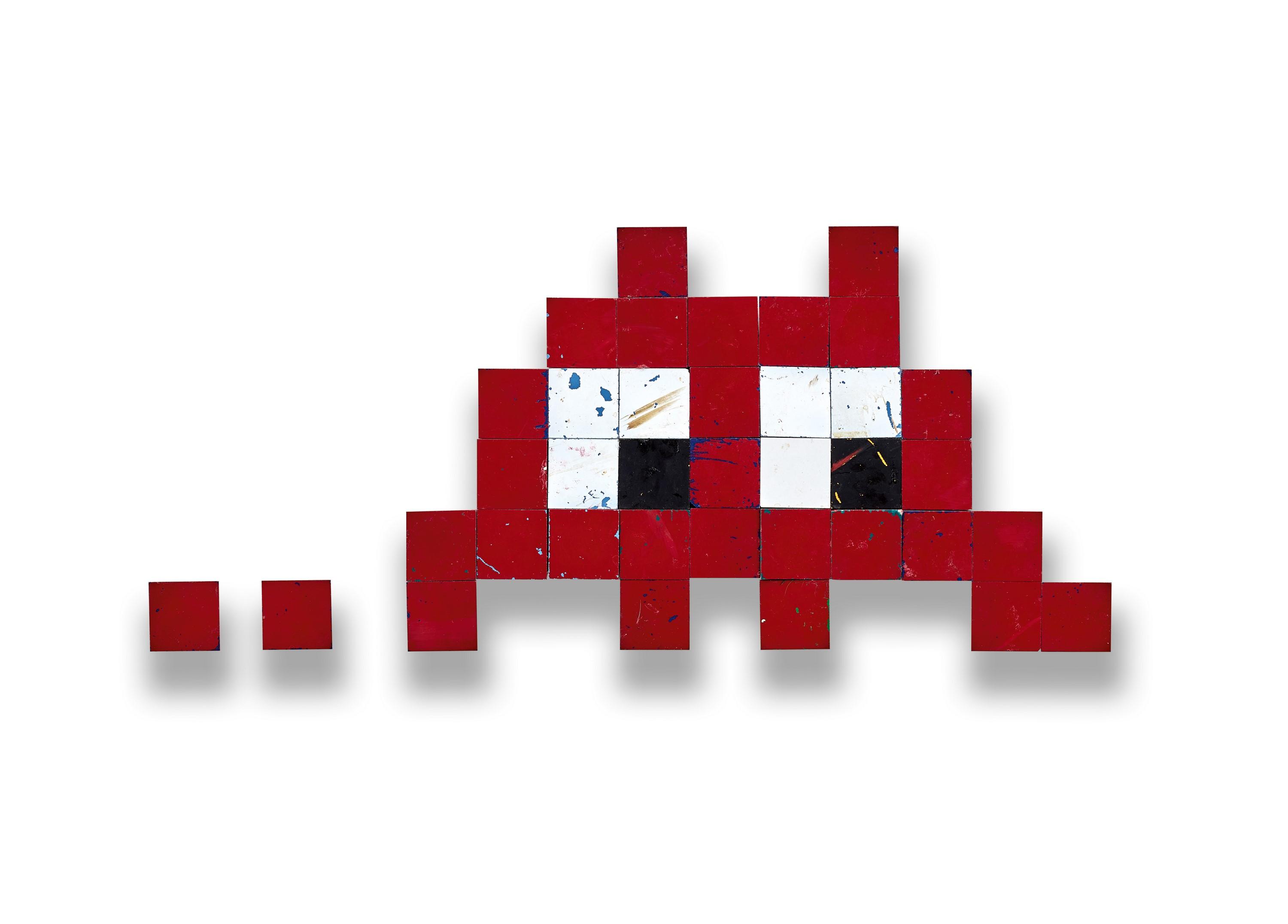 Invader - Red Space Invader(Executed approximately in the early 2000s)