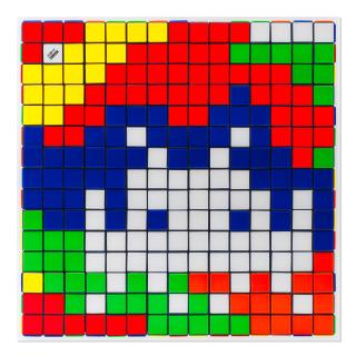 Invader - Rubik Camouflage, from Rubikcubism (NVDR1-2)