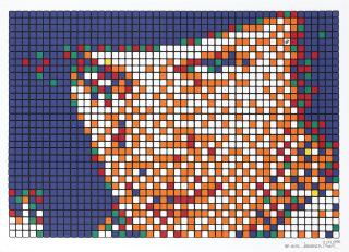 Invader - Rubik Kubrick Clockwork Orange (Alex)
