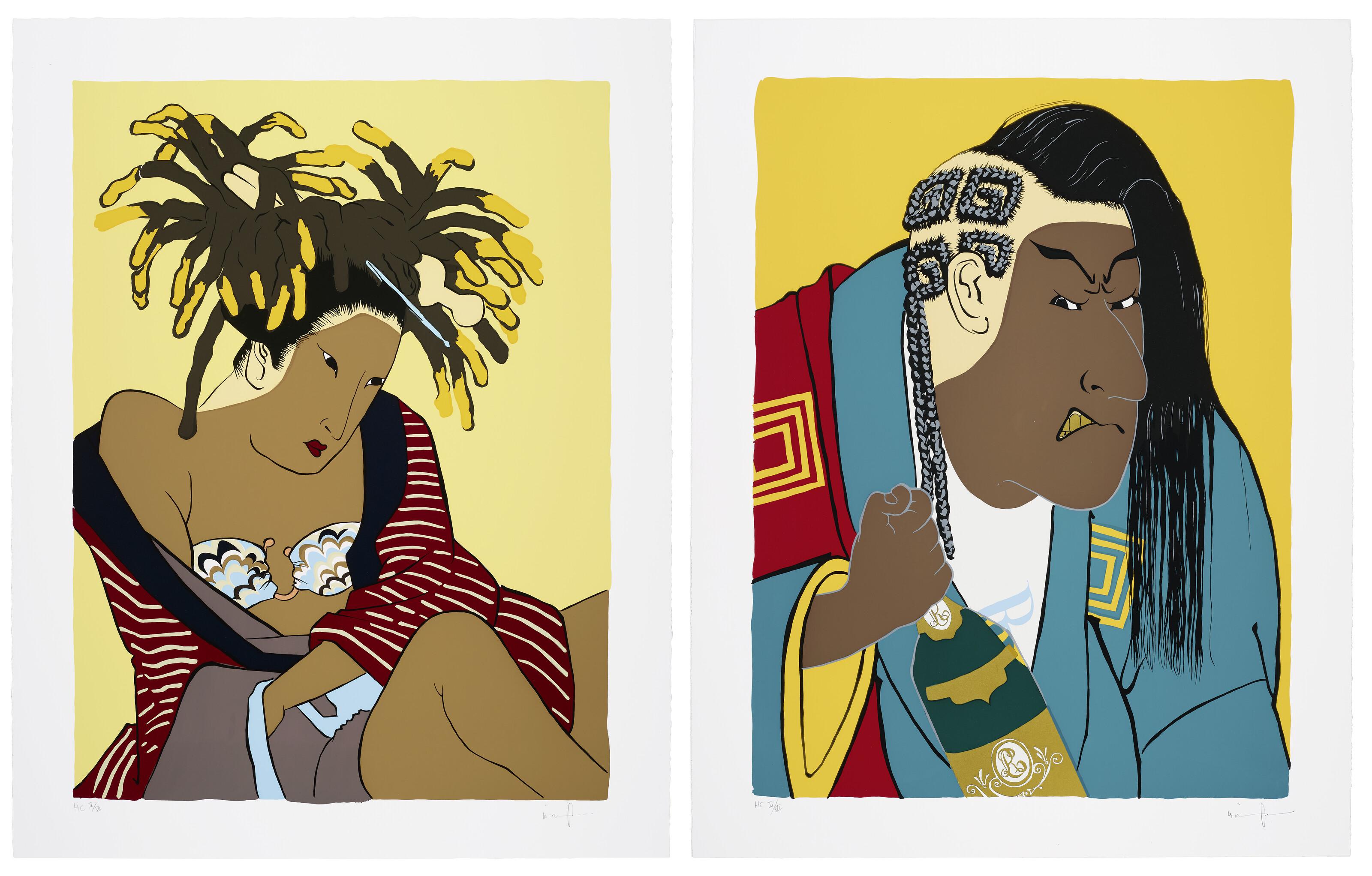 Iona Rozeal Brown - Two Prints by the Artist