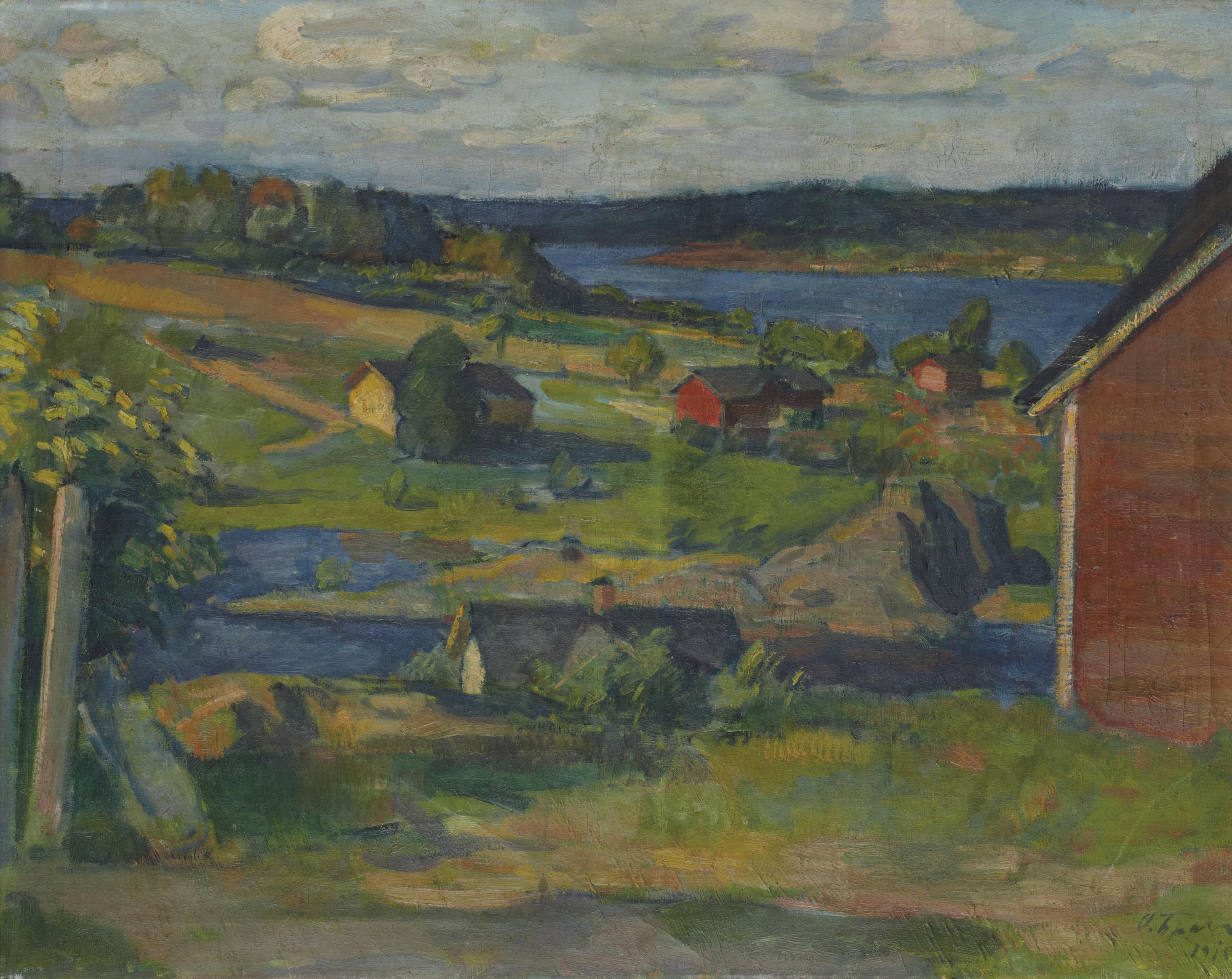 Iosif Braz - Houses by the river