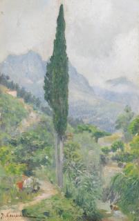 Iosif Evstafevich Krachkovsky - Crimean Landscape