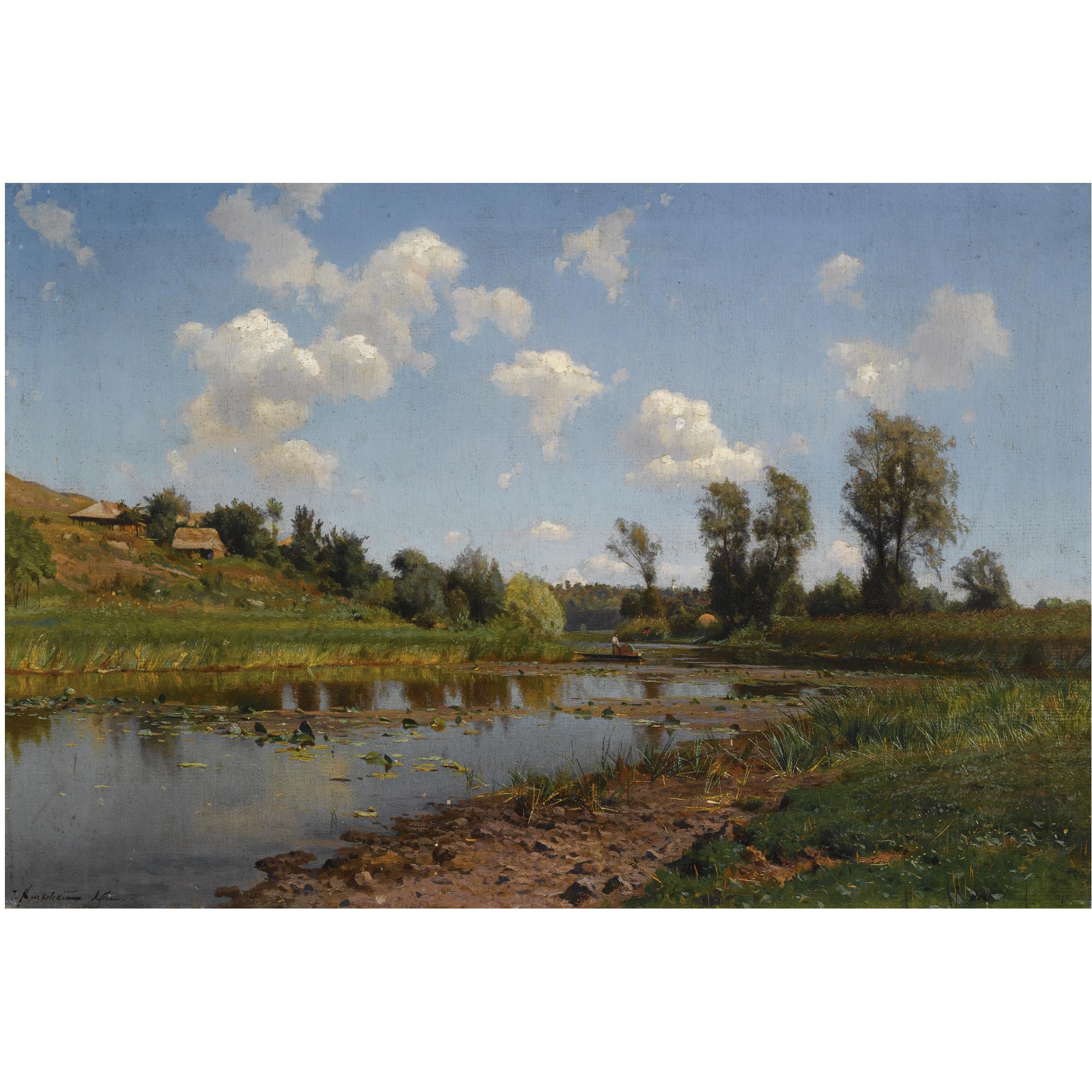 Iosif Evstafevich Krachkovsky - View Near Lubni, Ukraine