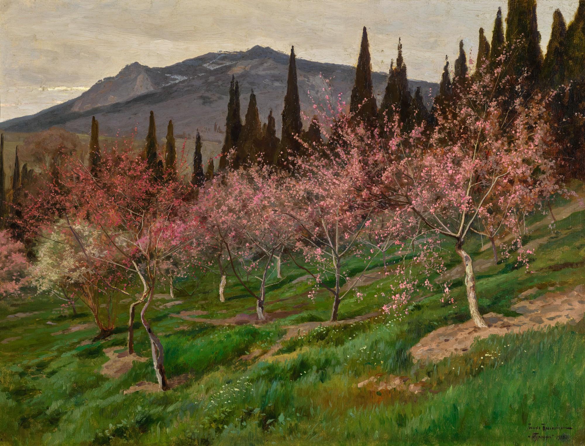 Iosif Evstafievich Krachkovsky - Spring Blossom In Gurzuf