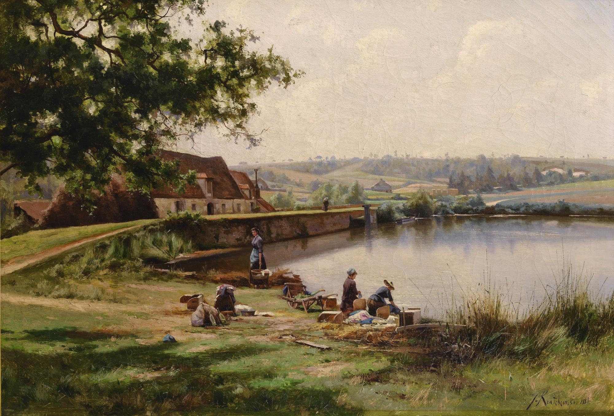 Iosif Evstafievich Krachkovsky - Washerwomen