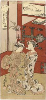 Ippitsusai Buncho - Ebiya Nai Utanosuke (Utanosuke of The Ebiya), From The Series Fujibumi (Folded Love-Letters)