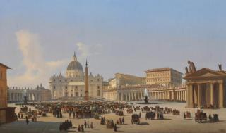 Ippolito Caffi - Piazza San Pietro, Roma