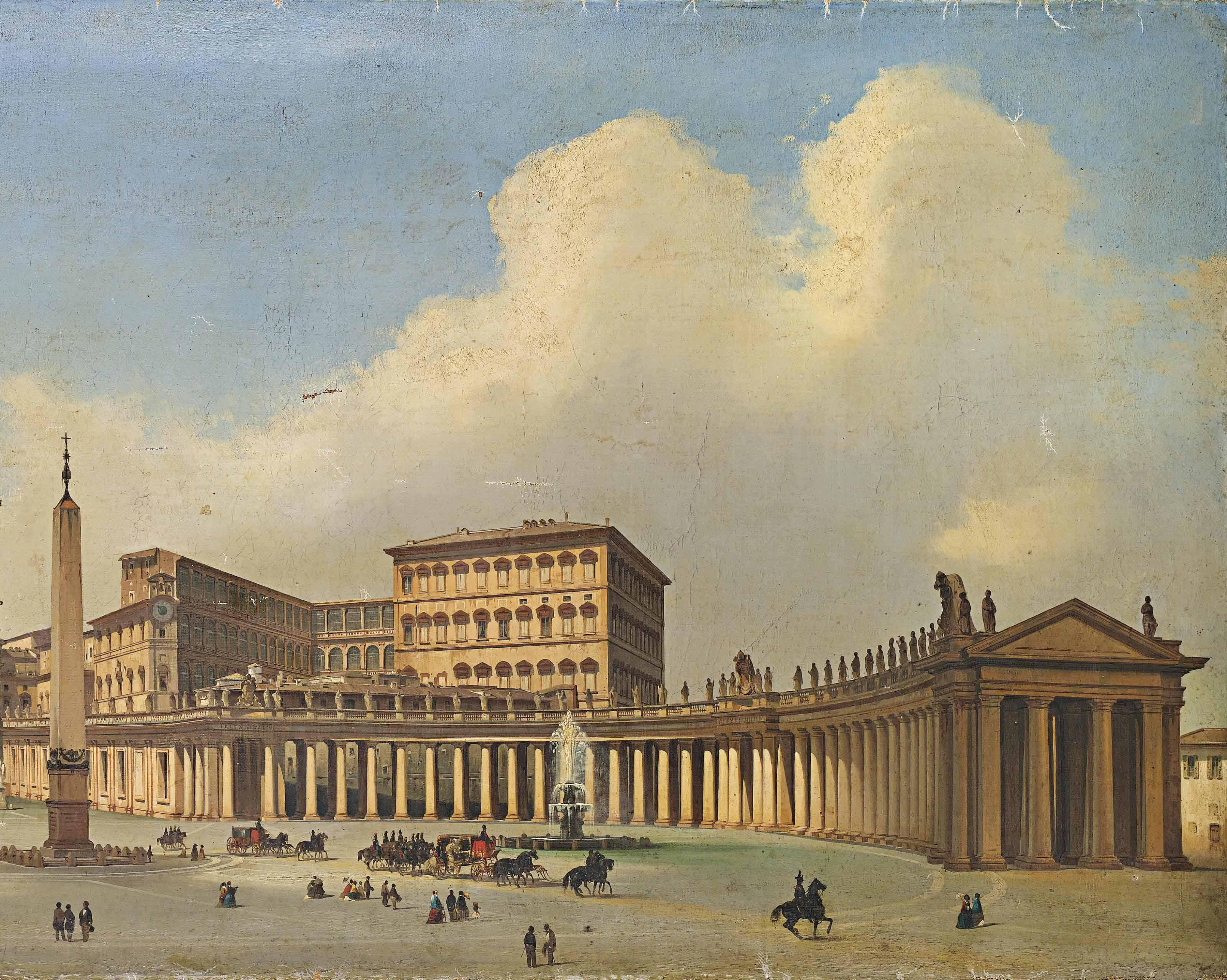 Ippolito Caffi - Piazza San Pietro, Rome