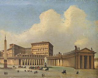 Ippolito Caffi - Piazza San Pietro, Rome