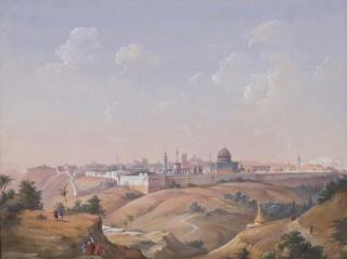 Ippolito Caffi - Veduta di Gerusalemme