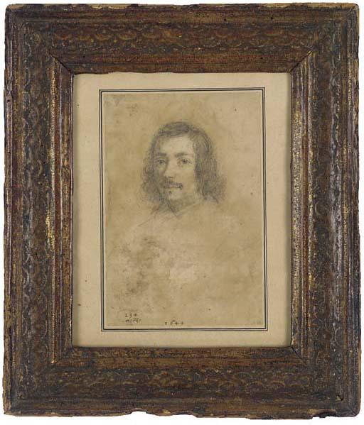 Ippolito Leoni - Tête de jeune homme moustachu aux cheveux longs