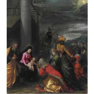 Ippolito Scarsella - Adorazione Dei Magi