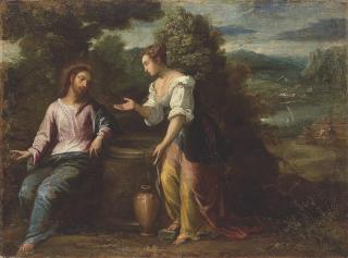 Ippolito Scarsella - Christ and the Woman of Samaria