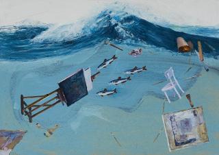 Irene Bisang - Atelier unter Wasser.