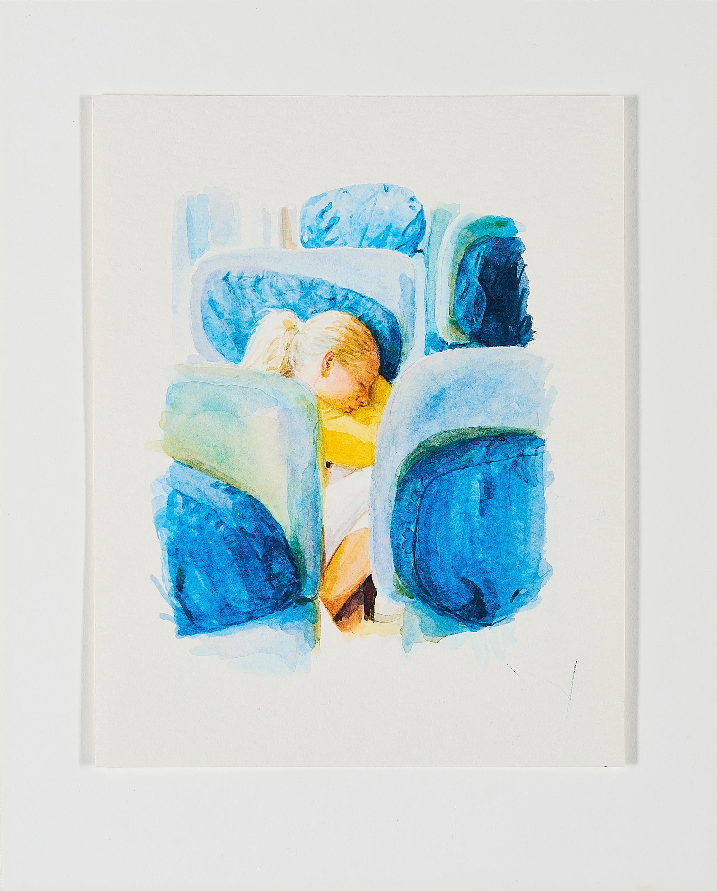 Irene Bisang - Ohne Titel (Mädchen in Gelb)