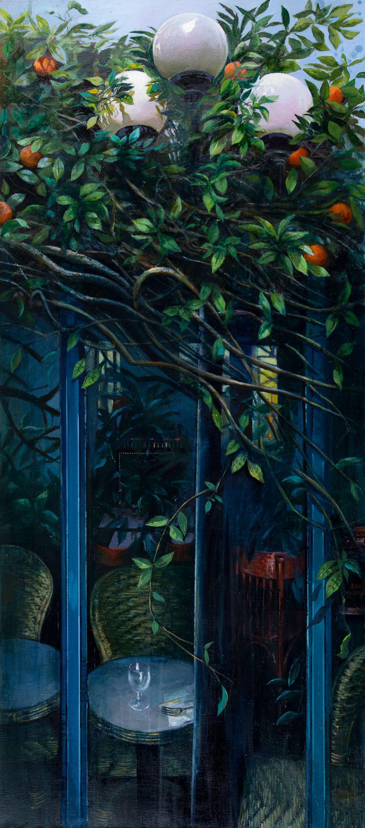 Irene Iliopoulou - Café et réverbères I