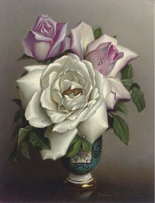 Irene Klestova - Roses in a vase