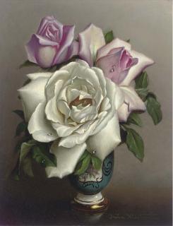 Irene Klestova - Roses in a vase