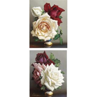 Irene Klestova - Still Lifes Of Roses, A Pair