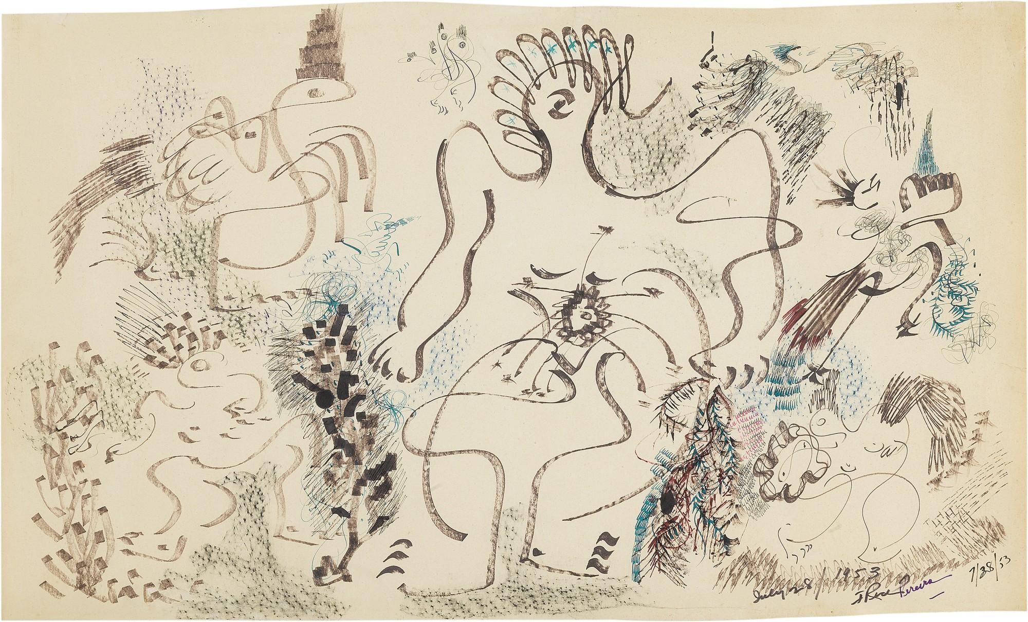 Irene Rice Pereira - Untitled (Wind & Seed Series)