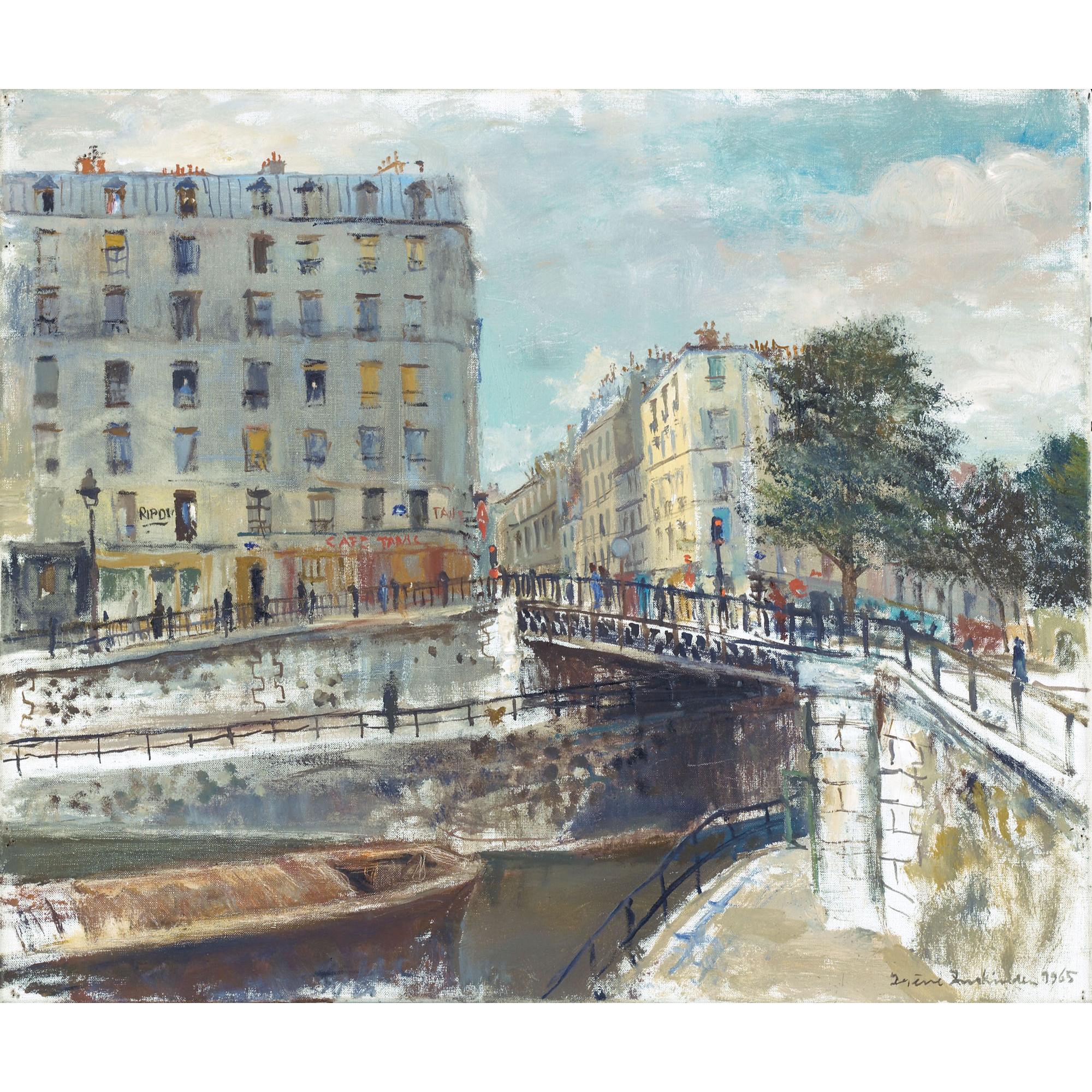 Irène Zurkinden - Paris, Canal De L\'Oureq, 1965 Paris, Channel Of Oureq, 1965