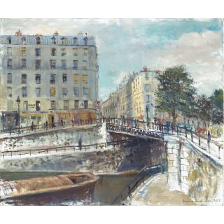 Irène Zurkinden - Paris, Canal De L\'Oureq, 1965 Paris, Channel Of Oureq, 1965