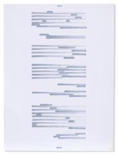 Irma Blank - Denkmuster ‘97