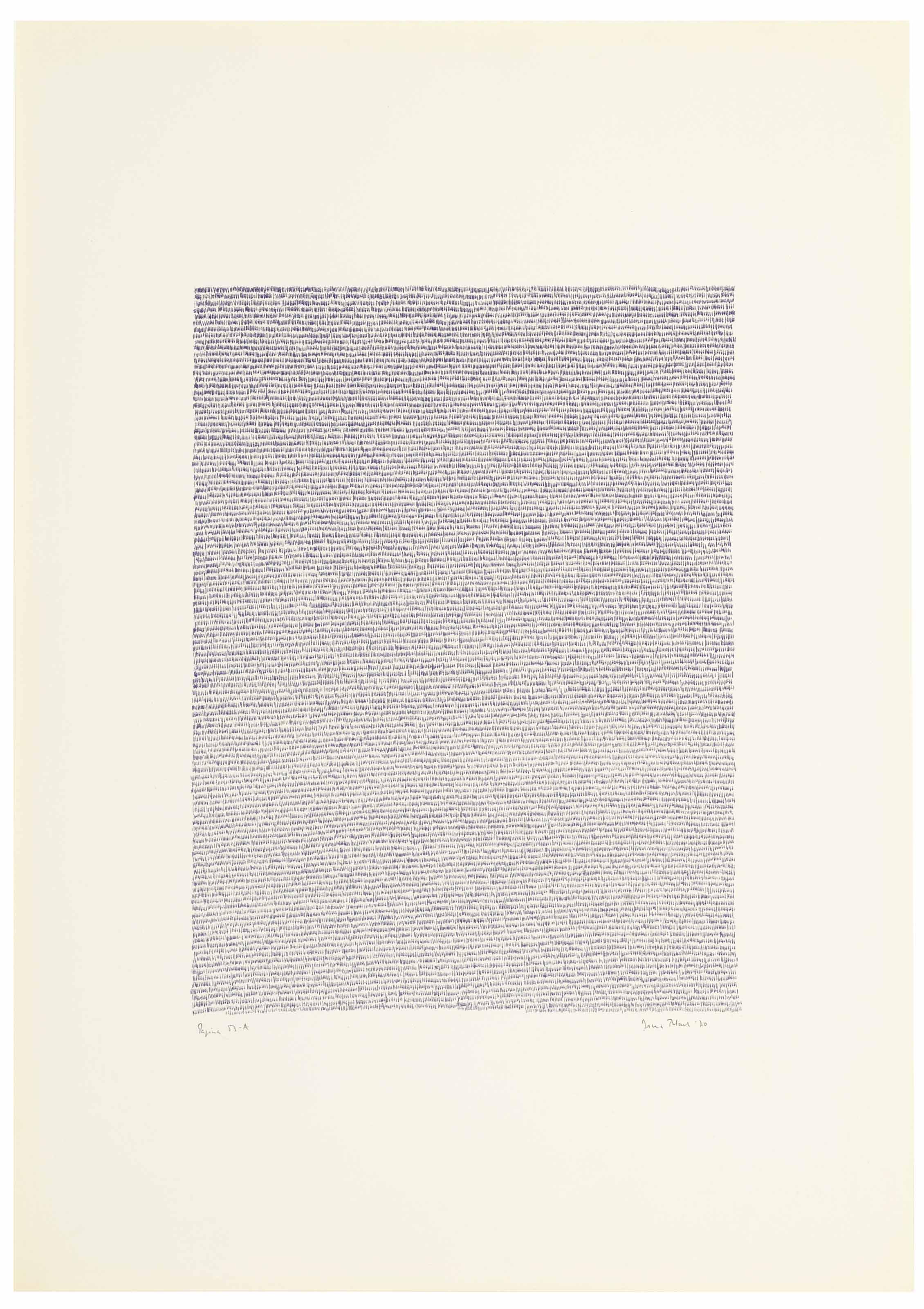 Irma Blank - Eigenschriften, Pagina 53-A